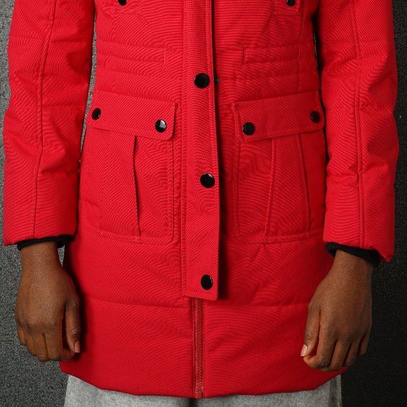 Women's Windriver T-Max Winter Fall Parka Red Jacket - Picture 4 of 16